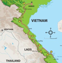 Ho Chi Minh Trail Tour Map